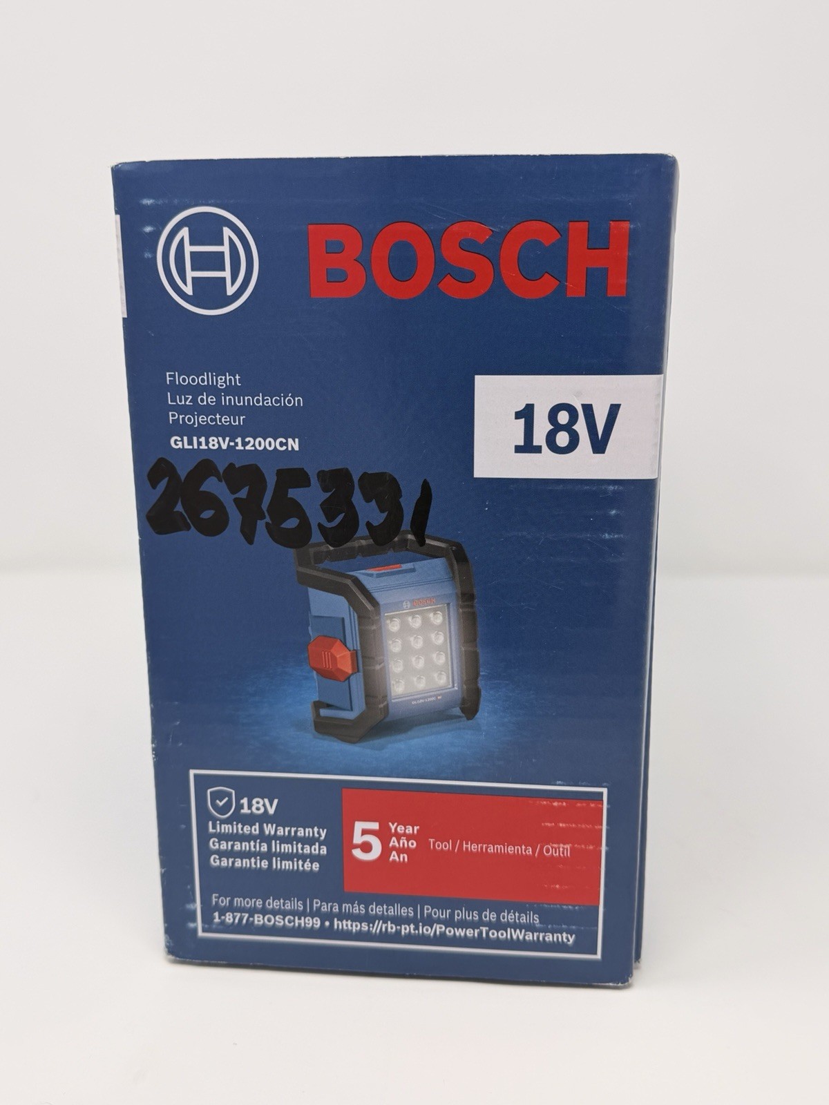 Bosch 18-volt Lithium Ion Cordless 1200-Lumen LED Rechargeable Flashlight