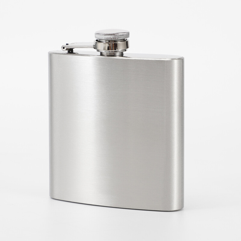 7 10oz Liquor Stainless Steel Pocket Hip Flask Screw Cap Alcohol Whiskey Bottle