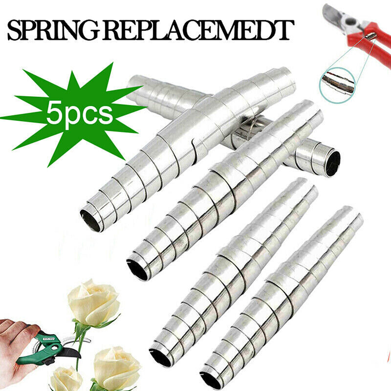 5X Pruner Replacement Spring Stainless Steel For Garden Secateurs Pruner 8CM NEW