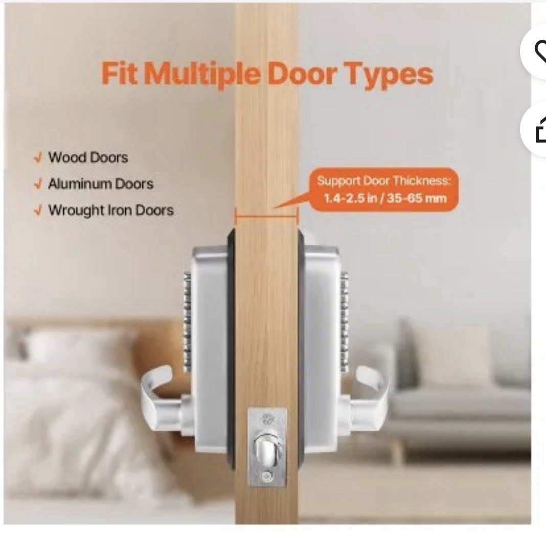 VEVOR Mechanical Keyless Entry Door Lock 14 Key Mechanical Keypad Lock for Home