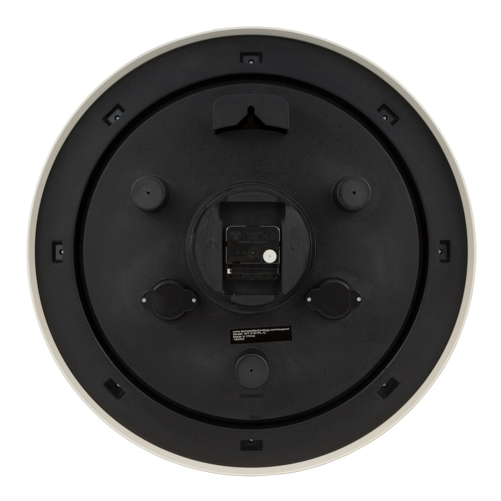 WT-3181PL-Q La Crosse Technology 18″ In/Out Quartz Analog Wall Clock – Open Box