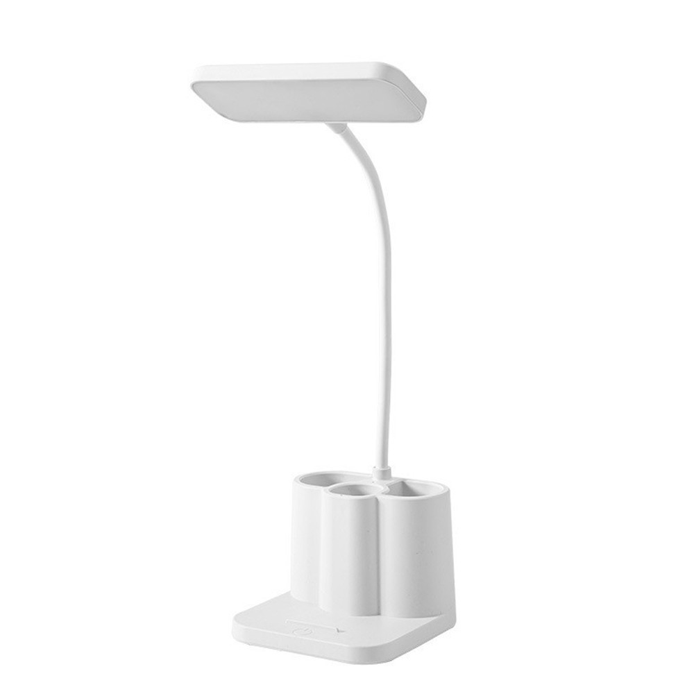 LED Desk Lamp Eye-Caring Reading Table Light Adjustable Neck Lamp w/ Clamp USB