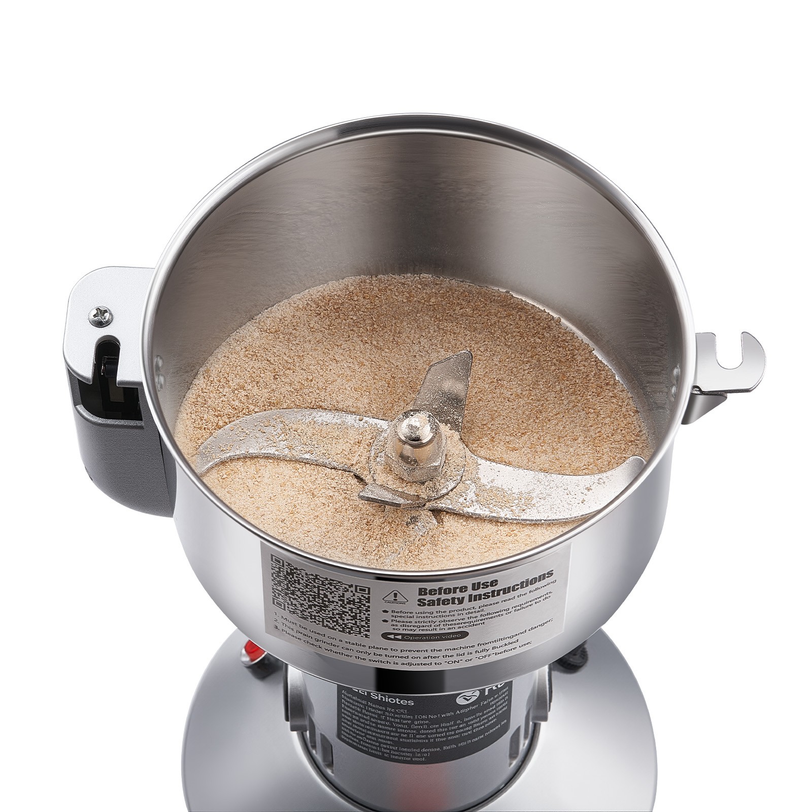 VEVOR 750g Commercial Spice Grinder Electric Grain Mill Grinder High Speed