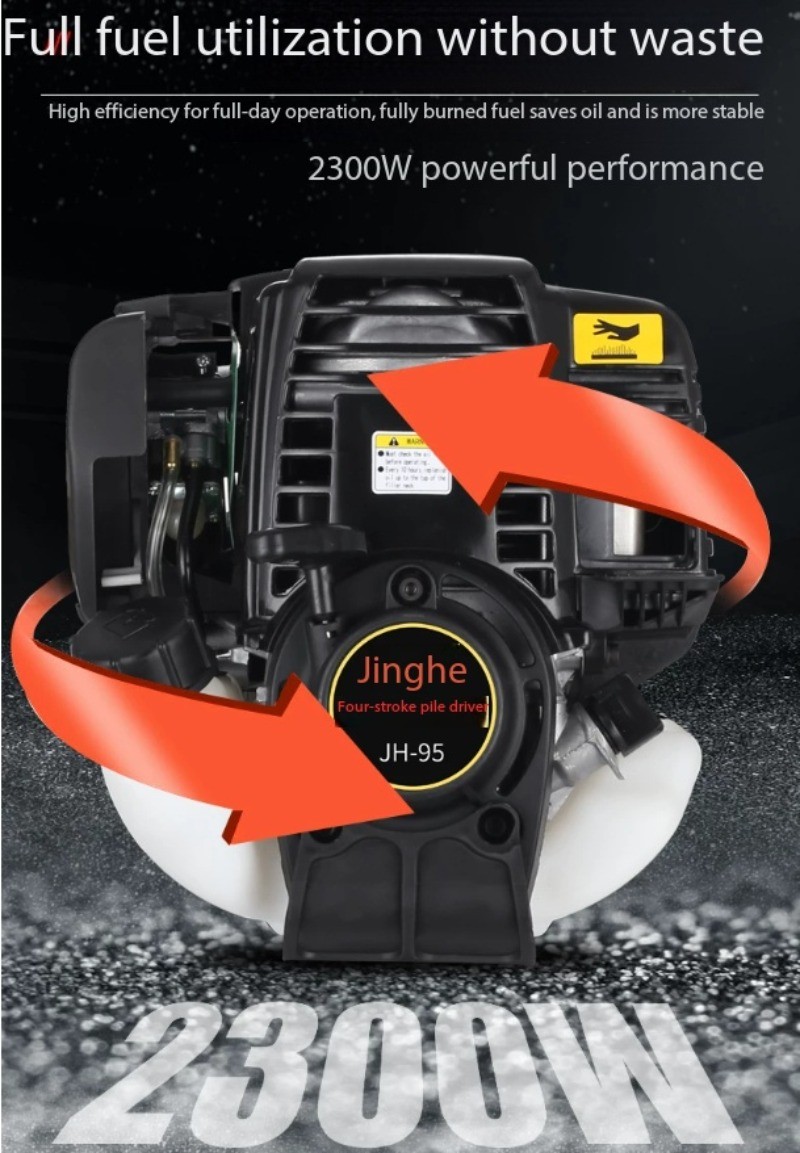 95 Octane Gas-Powered Pile Driver: A Portable, Electric Pile-Driving Tool
