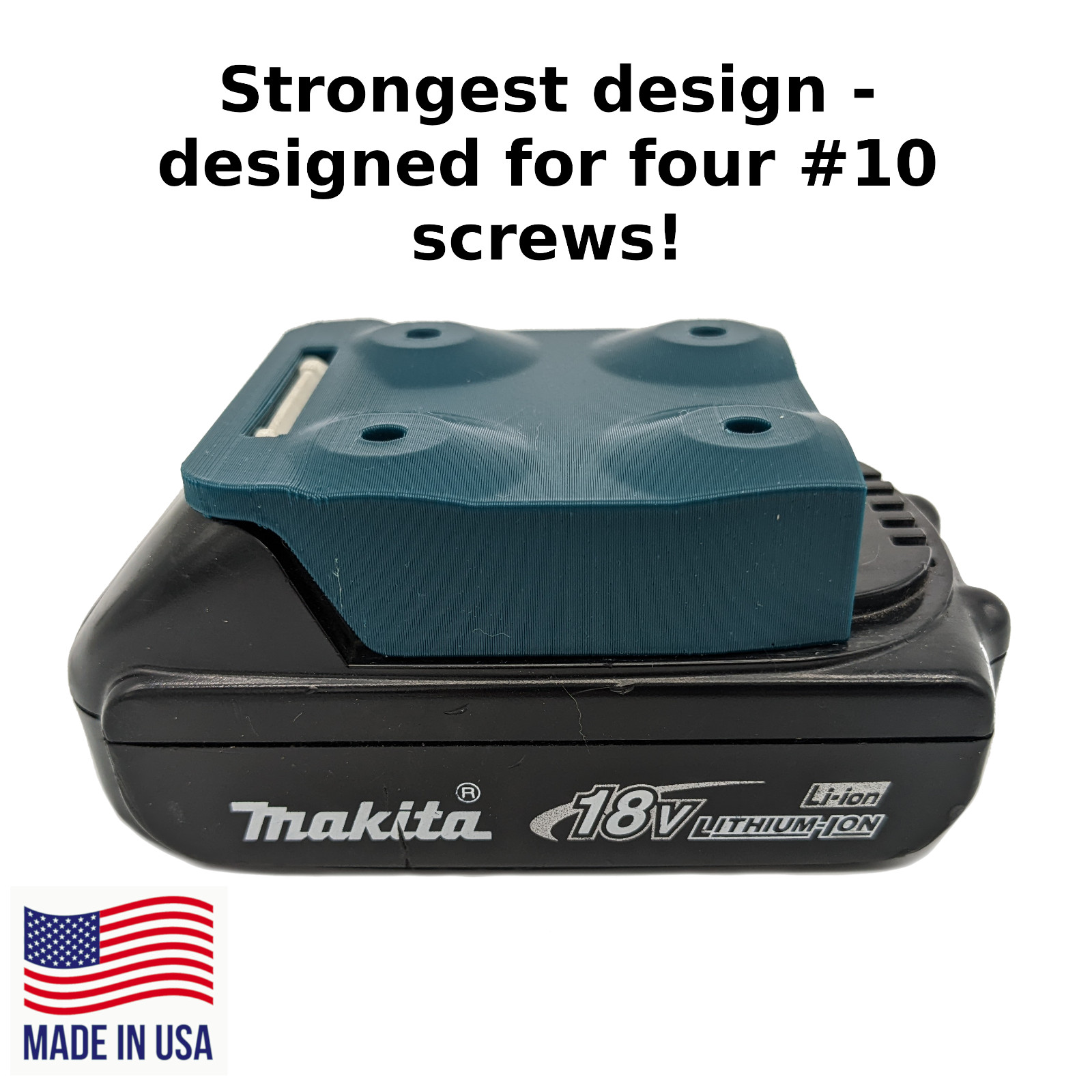 COMBO 6 / 6 Pack Makita 18V Battery and Tool Mounts / Holders – MADE IN USA