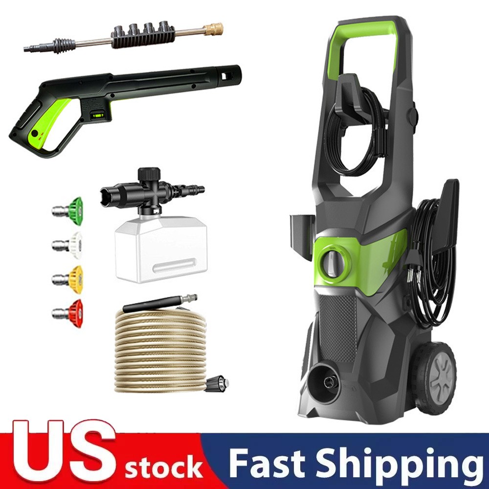 Electric Pressure Washer 5000PSI Max 2.5GPM Portable Power Washer 4 Quick Nozzle