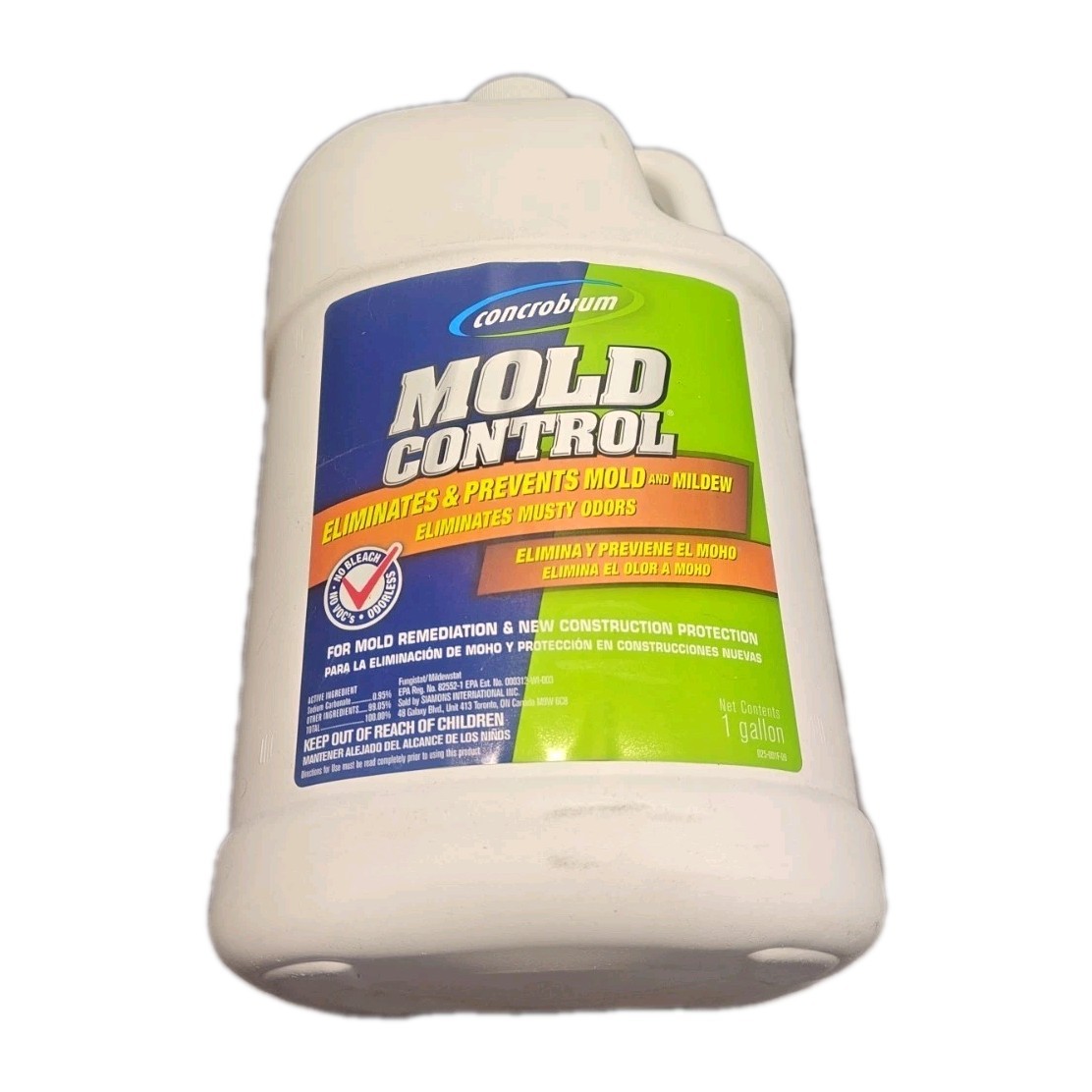 CONCROBIUM 025-001 MOLD CONTROL STAIN ERASER CLEANER GALLON READY TO USE NEW