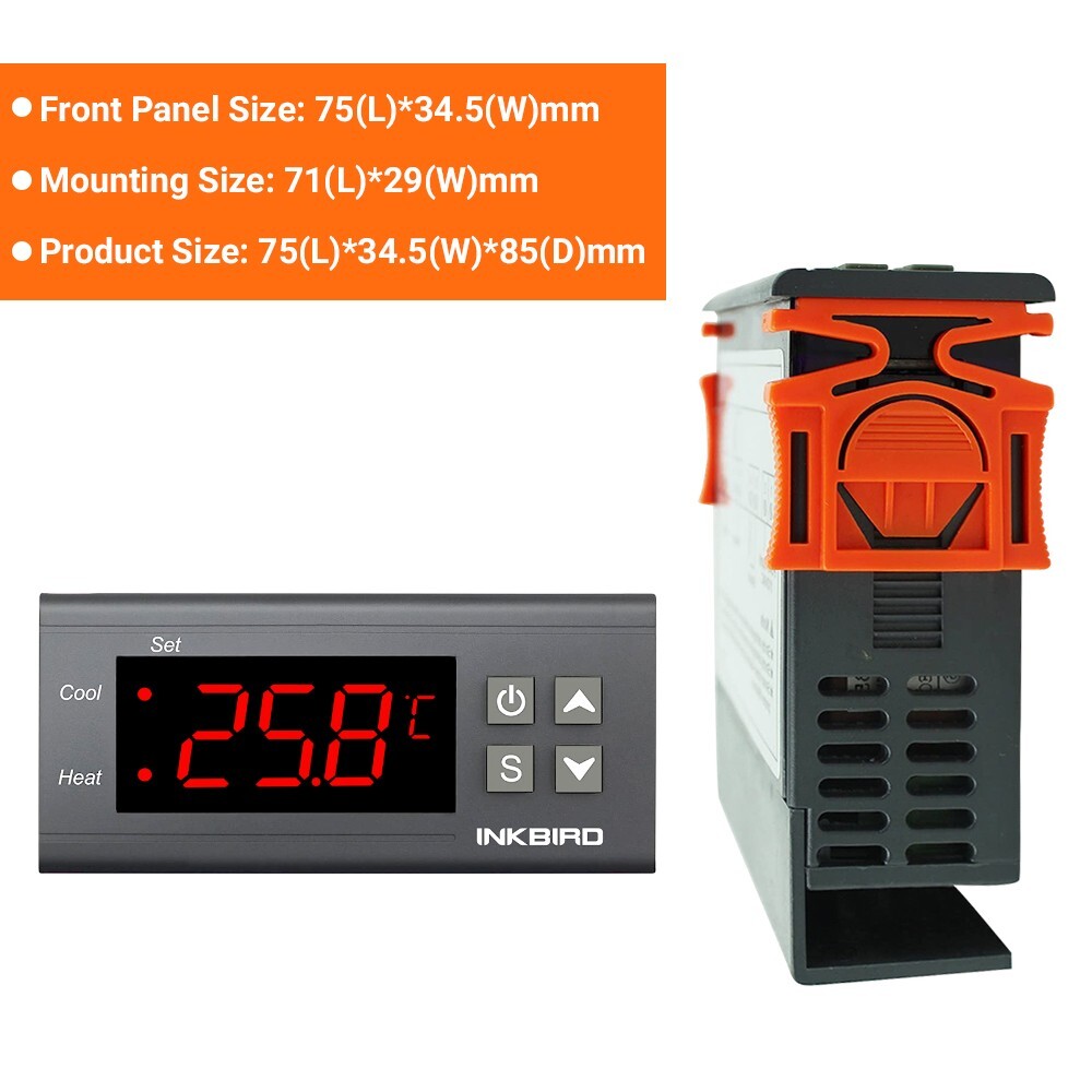 ITC-1000F 110V Digital Temperature Temp Controller Thermostat + NTC Sensor Probe
