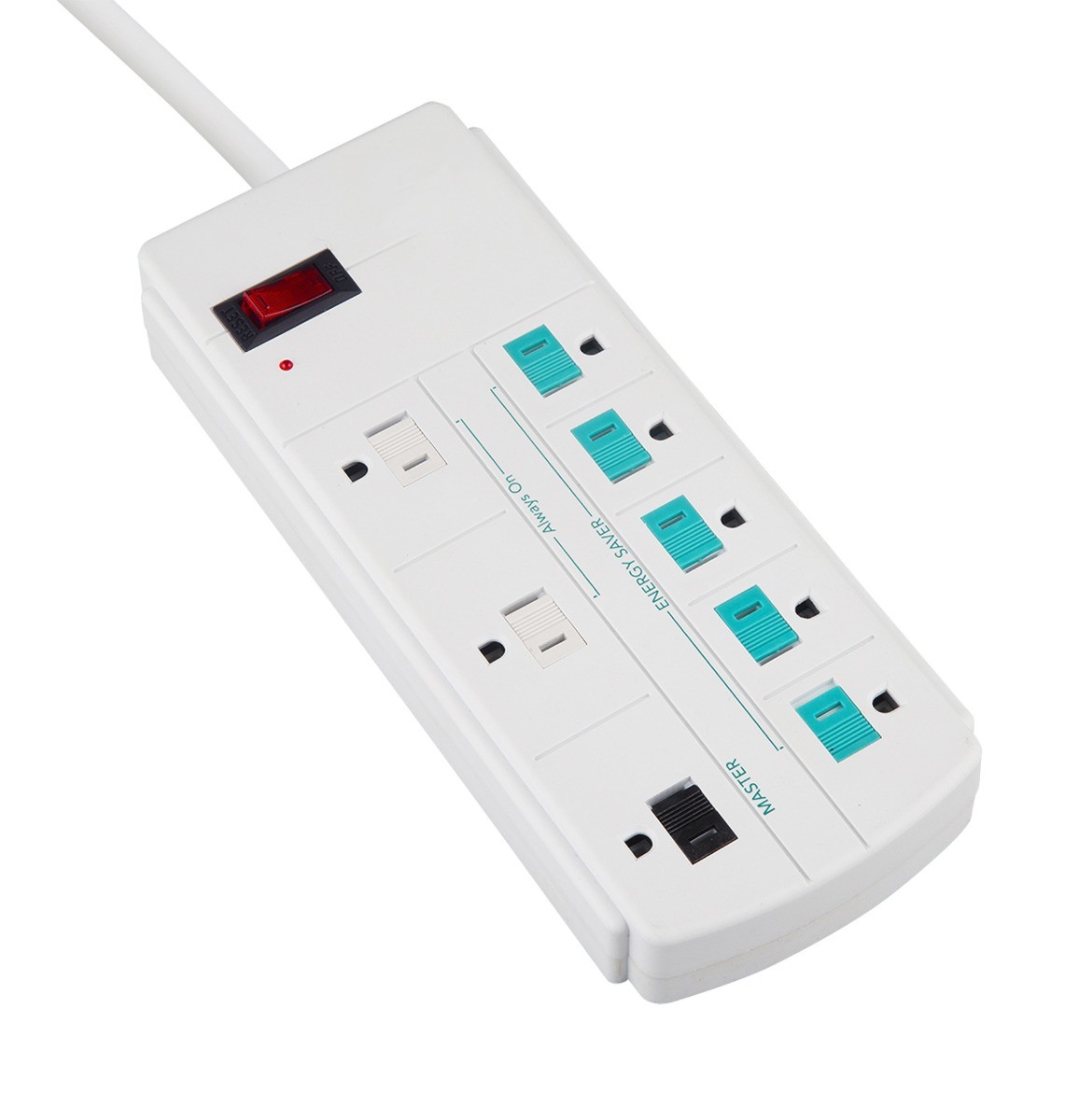 ENERGY SAVER SURGE PROTECTOR POWER STRIP 8 OUTLET MANAGED 900J