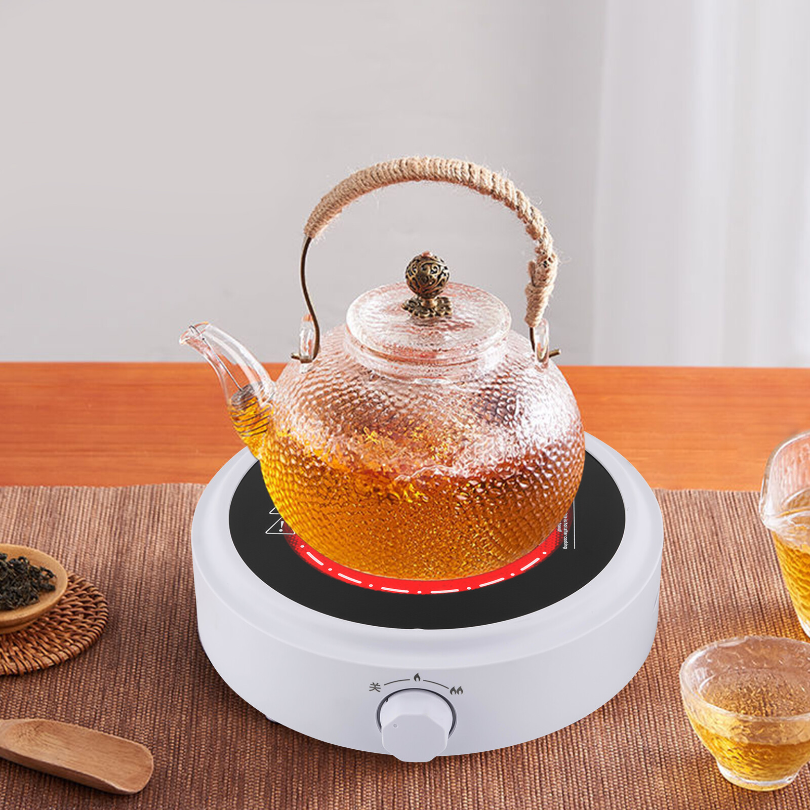 700W Portable Mini Electric Stove Hot Plate Adjustable For Boiling Tea Coffee
