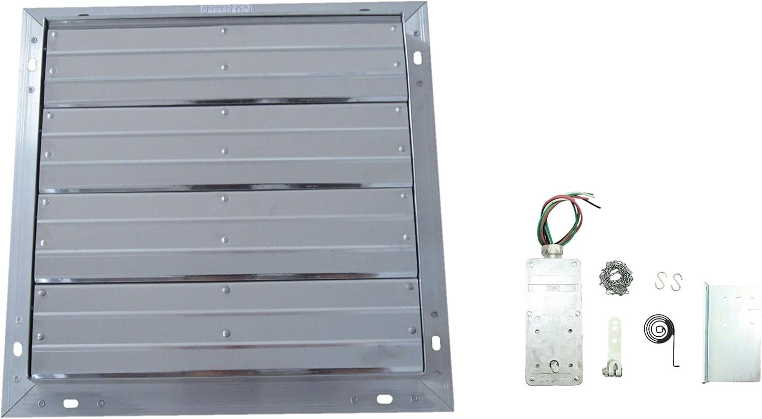 Exhaust/Intake Aluminum Shutter (12″ -30″ Shutters) (Motor Optional)