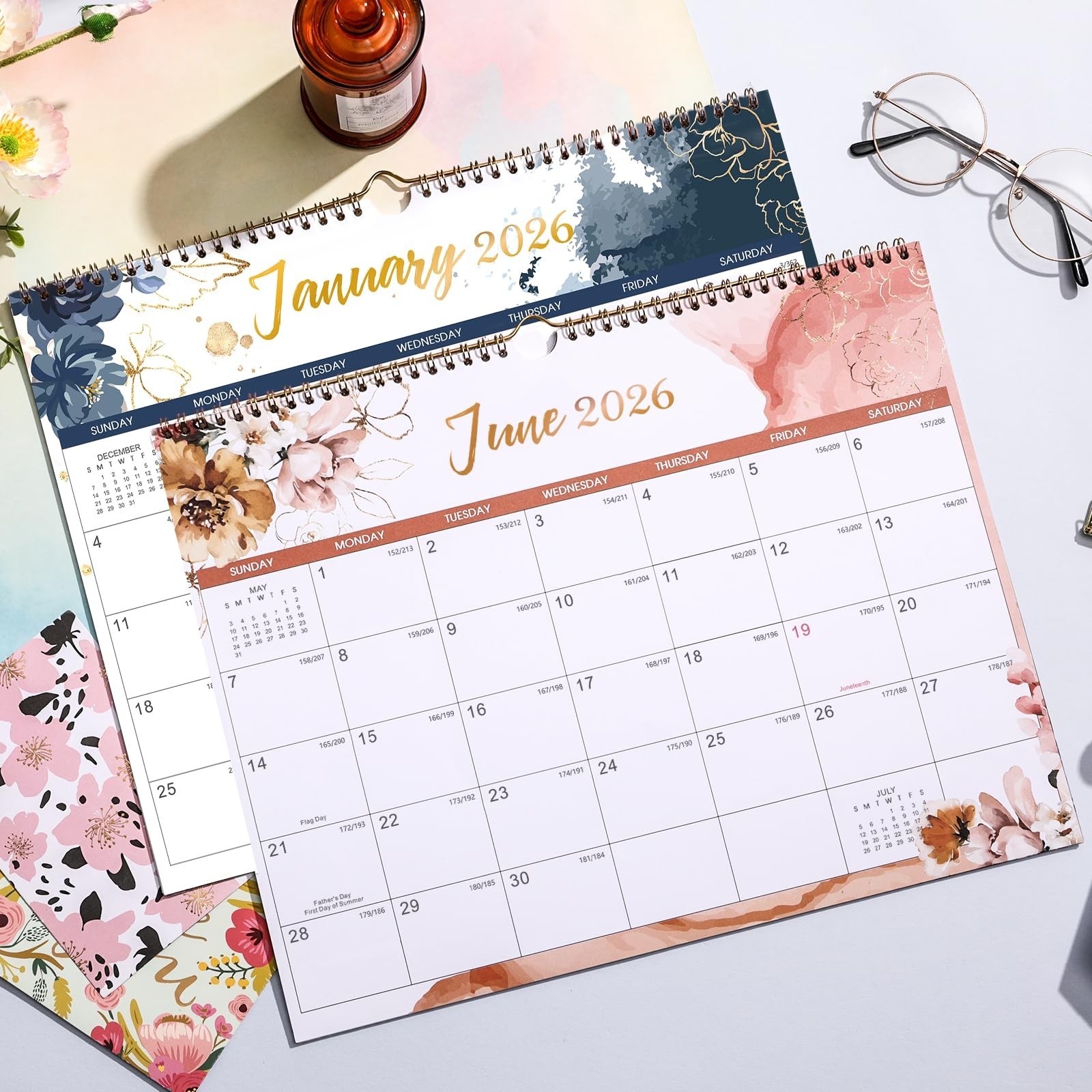 2026 Wall Calendar – 12 Months Calendar from Jan. 2026 – Dec. 2026, 14.8″ x 1…
