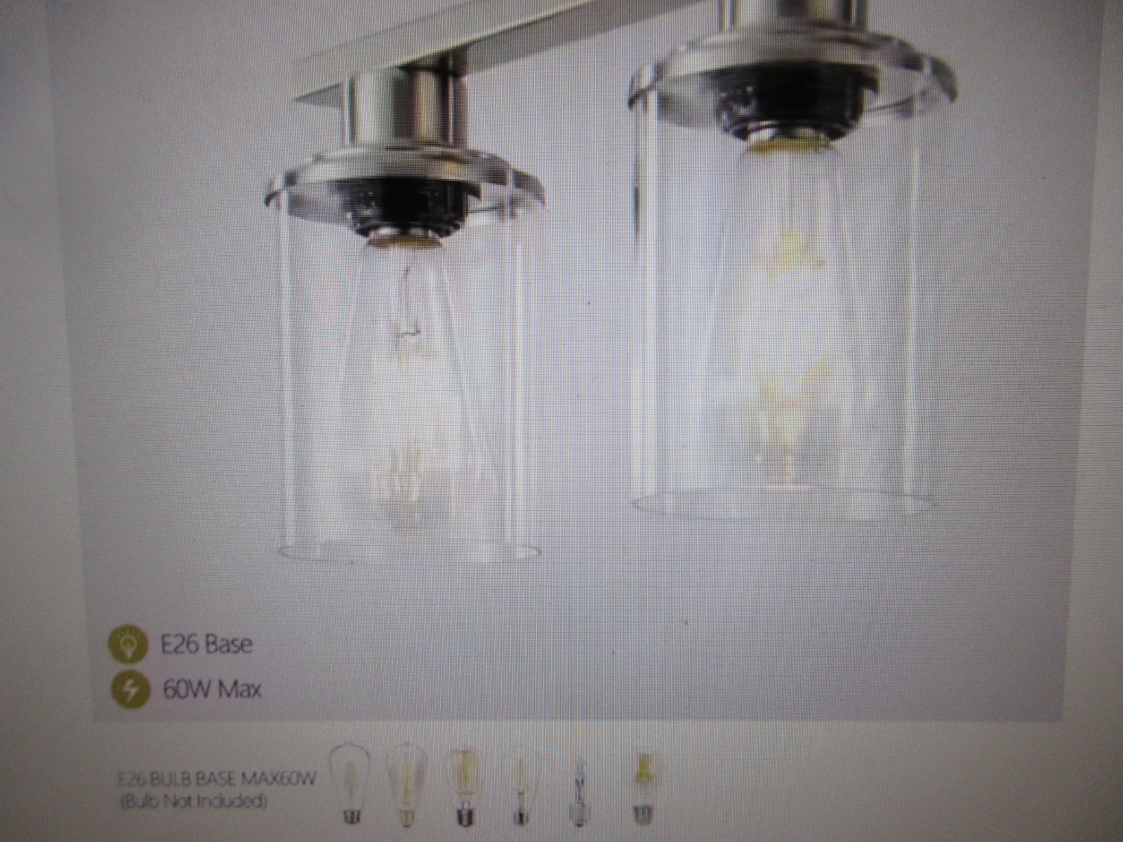 MENCOLULU 37 in. 5 Lights Modern Industrial Brushed Nickel Chandelier w Shades