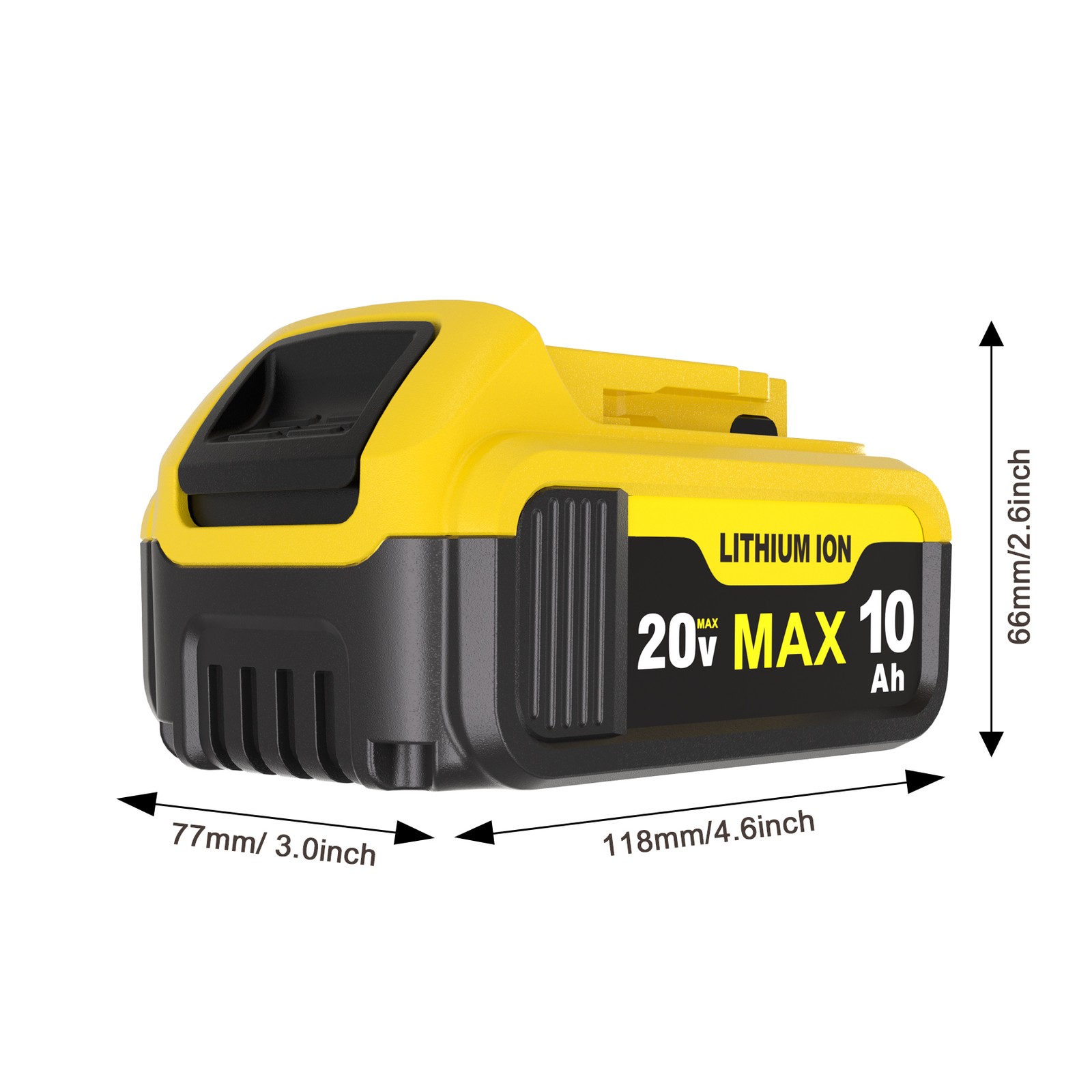 2 Pack 100Ah For DeWalt 20V 20 Volt Max XR Lithium Ion Battery DCB206 DCB204