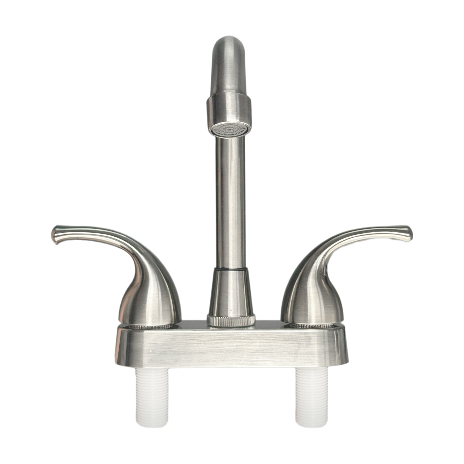 4Inch Brushed Nicke RV Bathroom Sink Faucet Mixer Top Double Handle Plastic US