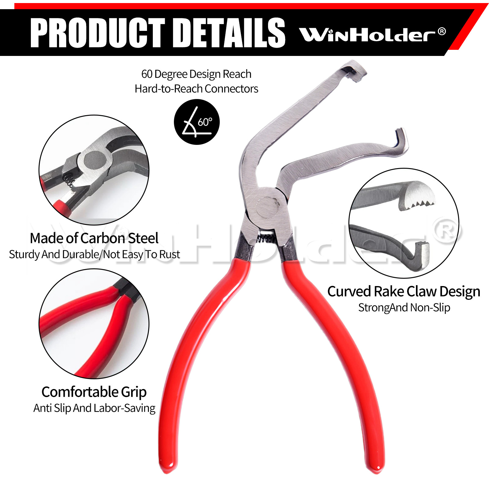 Electrical Disconnect Pliers 60° Automotive Electrical Connector Separator US