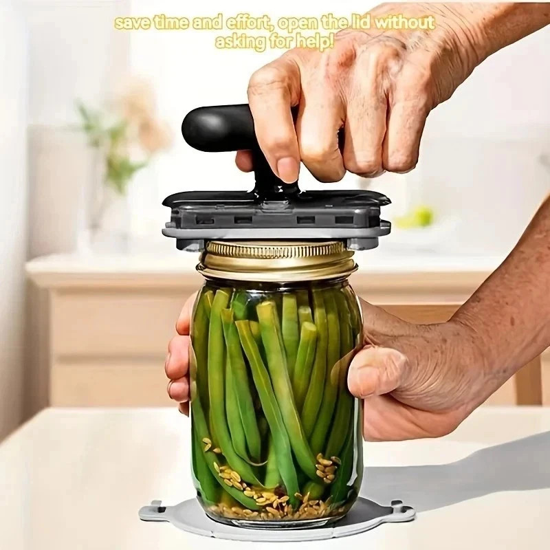 Easy Grip Jar Opener, Non‑Slip Lid Remover for Tight Lids, Seniors, Ergonomic