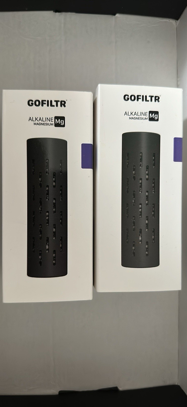 GOFILTR Alkaline Magnesium Mg Water Filter, Chlorine Taste & Odor, 2-Pack