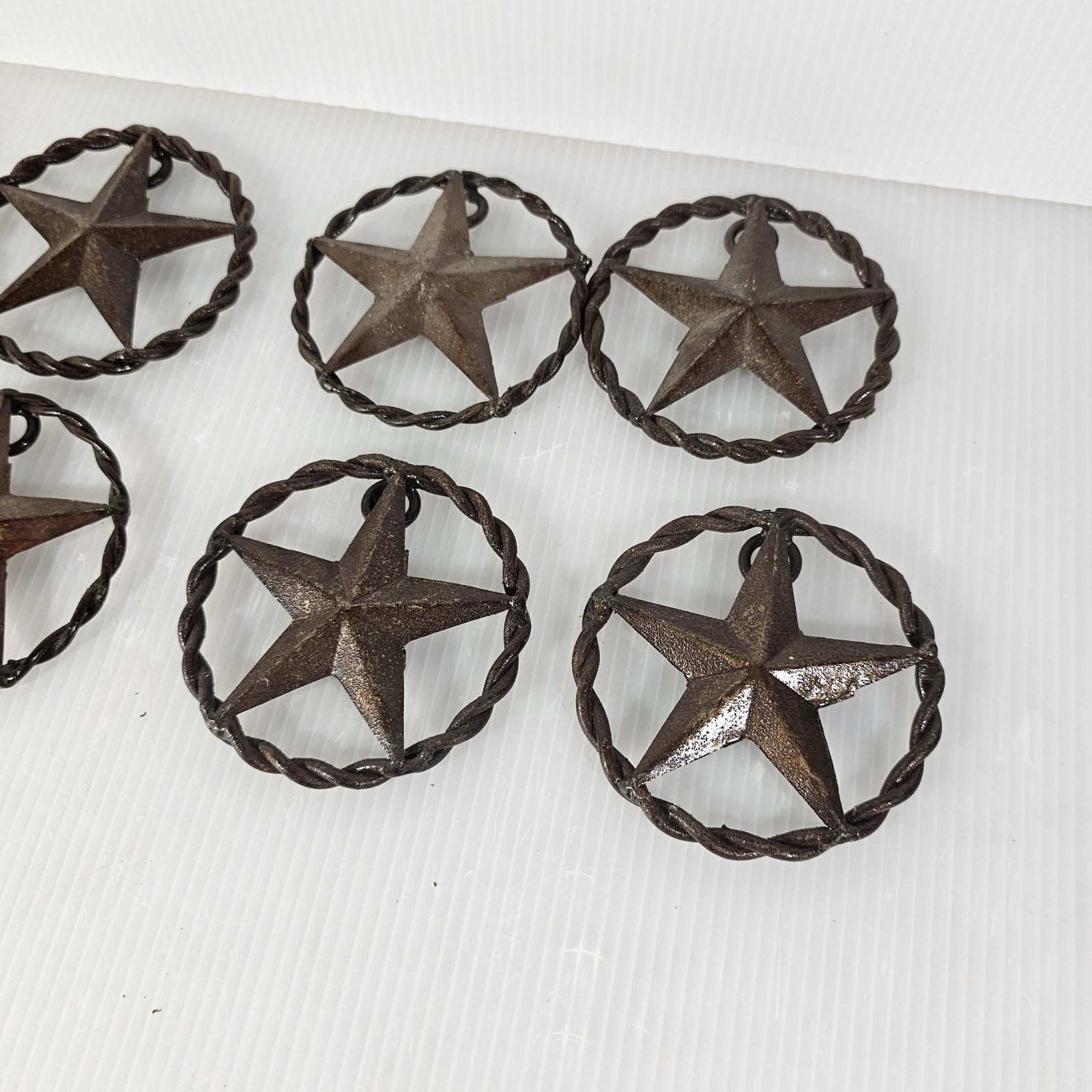 8 Cast Iron TX Texas Star Rope Western Rustic Decor DIY Crafts