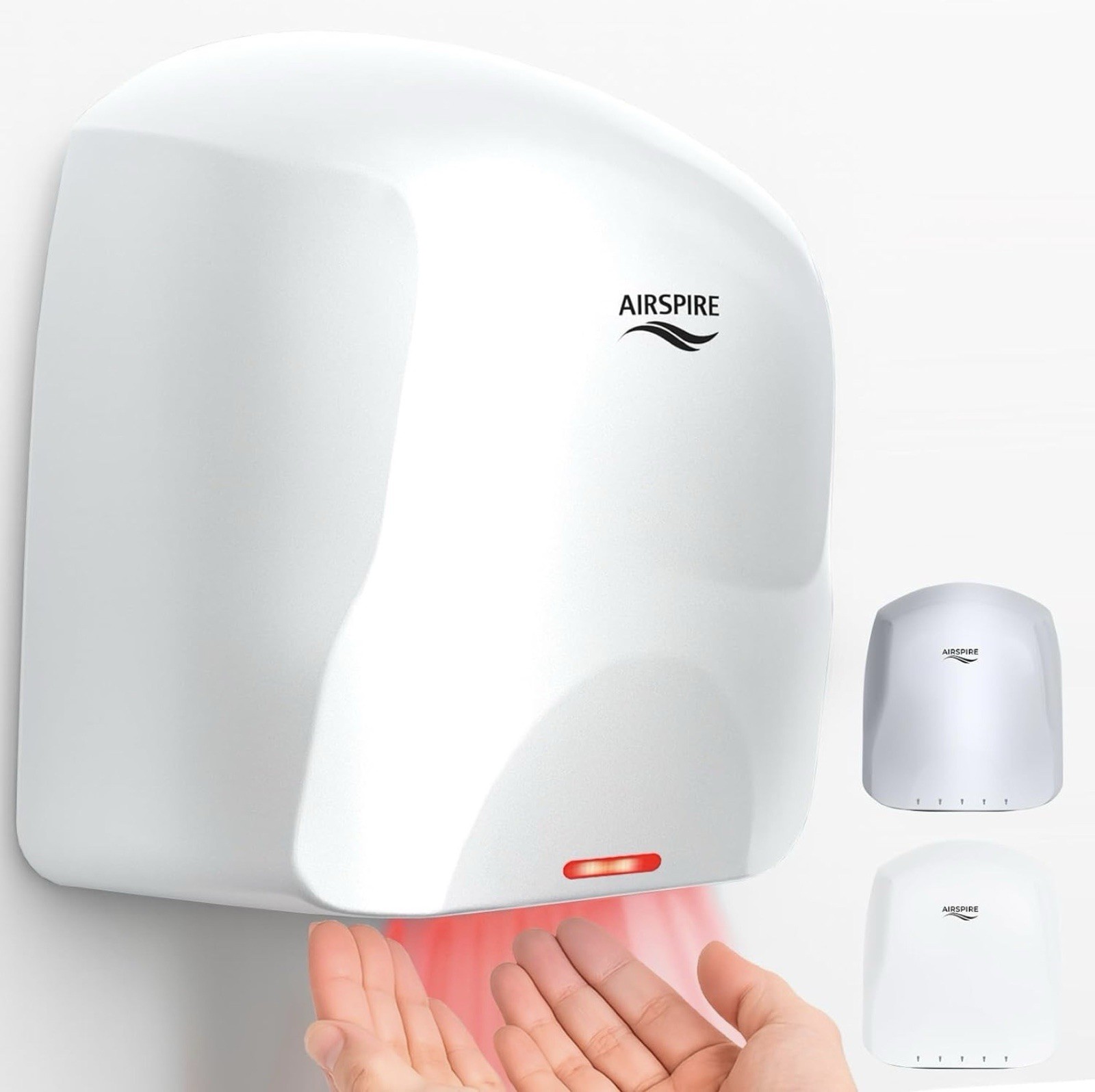 Airspire®️ Summer Breeze Automatic Electric Warm Air Hand Dryer ~ HEPA ~ 1100W