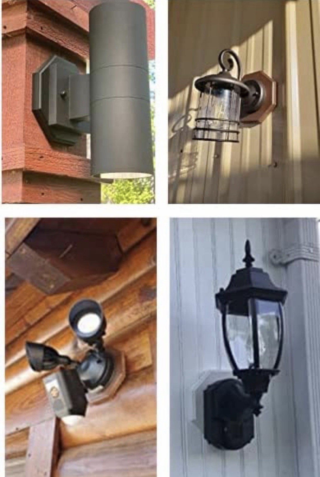 8161-5 Vertical Siding Lamp Octagon Mounting Kit Built In Box 5 Pack