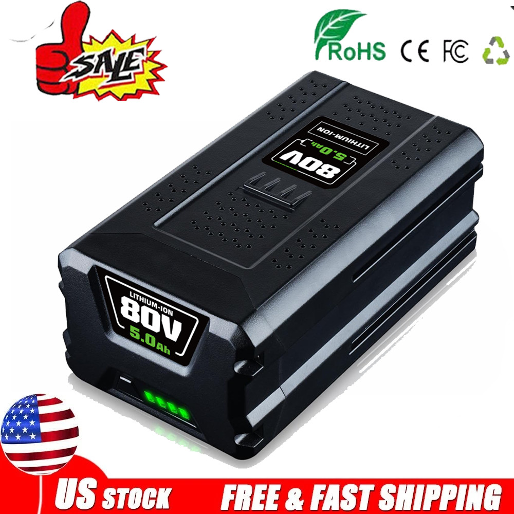 5.0Ah FOR Greenworks 80V Lithium Ion Rechargeable Li-ion Battery BAB727 GBA80200