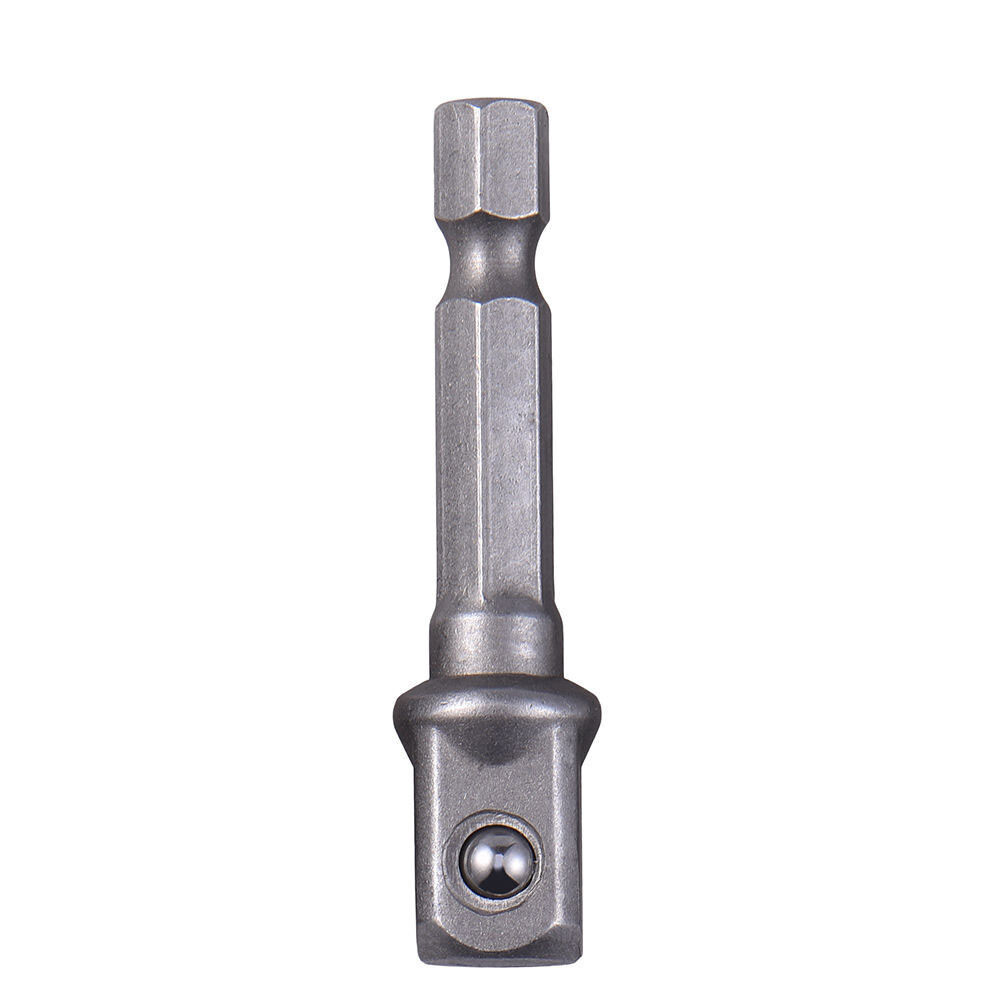 Socket Adapter Drill BIts Set Hex Shank 1/4″ 3/8″ 1/2″ 3Pcs Impact Driver Tools
