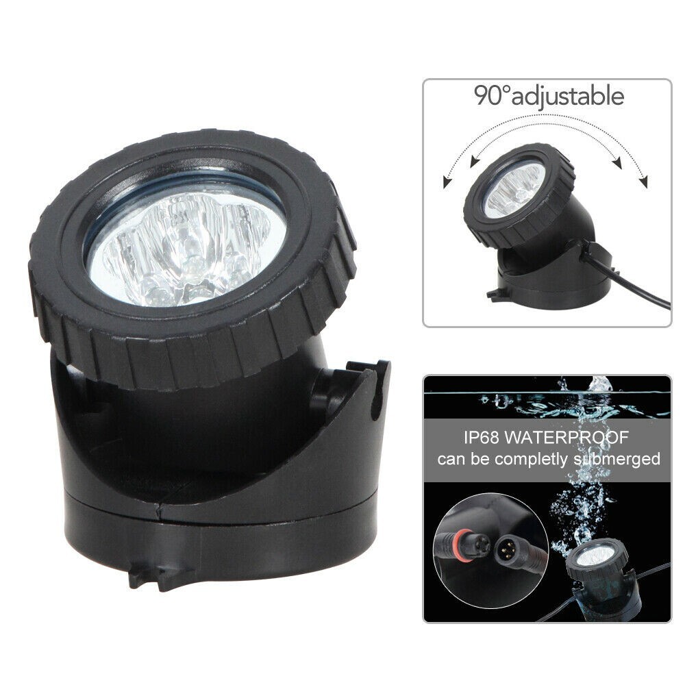 T-SUN 2 IN 1 Solar Pond Lights RGB Outdoor Landscape Underwater Fountain Lamps