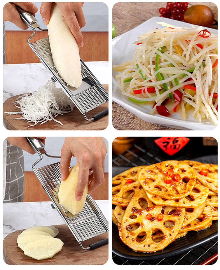 4 in 1 Vegetable Slicer Shredder Grater Cutter Manual Carrot Potato Grater Lot