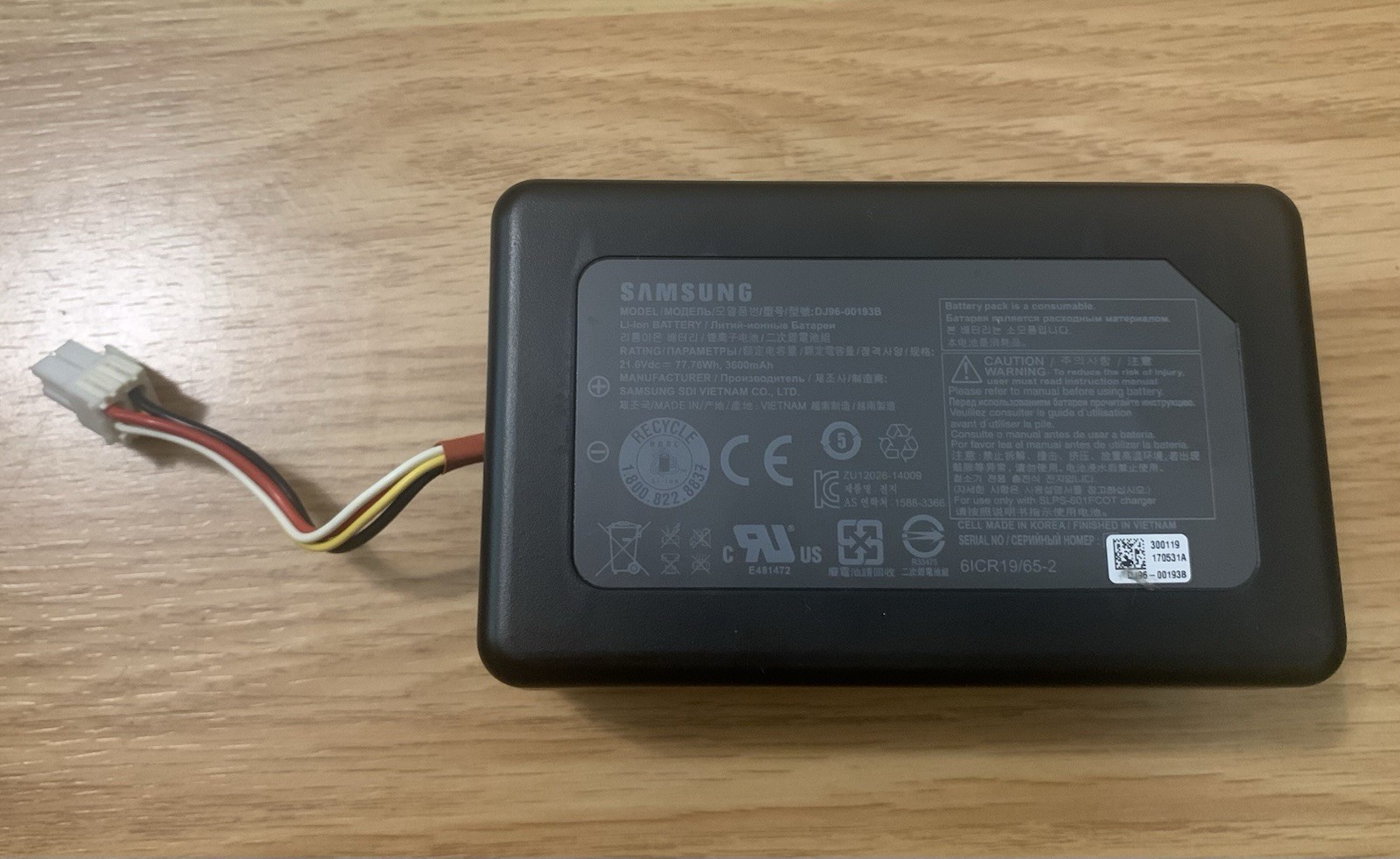 Genuine Samsung POWERbot VR9000 Battery DJ96-00193A B C R7040 R7065 R7070 R7090