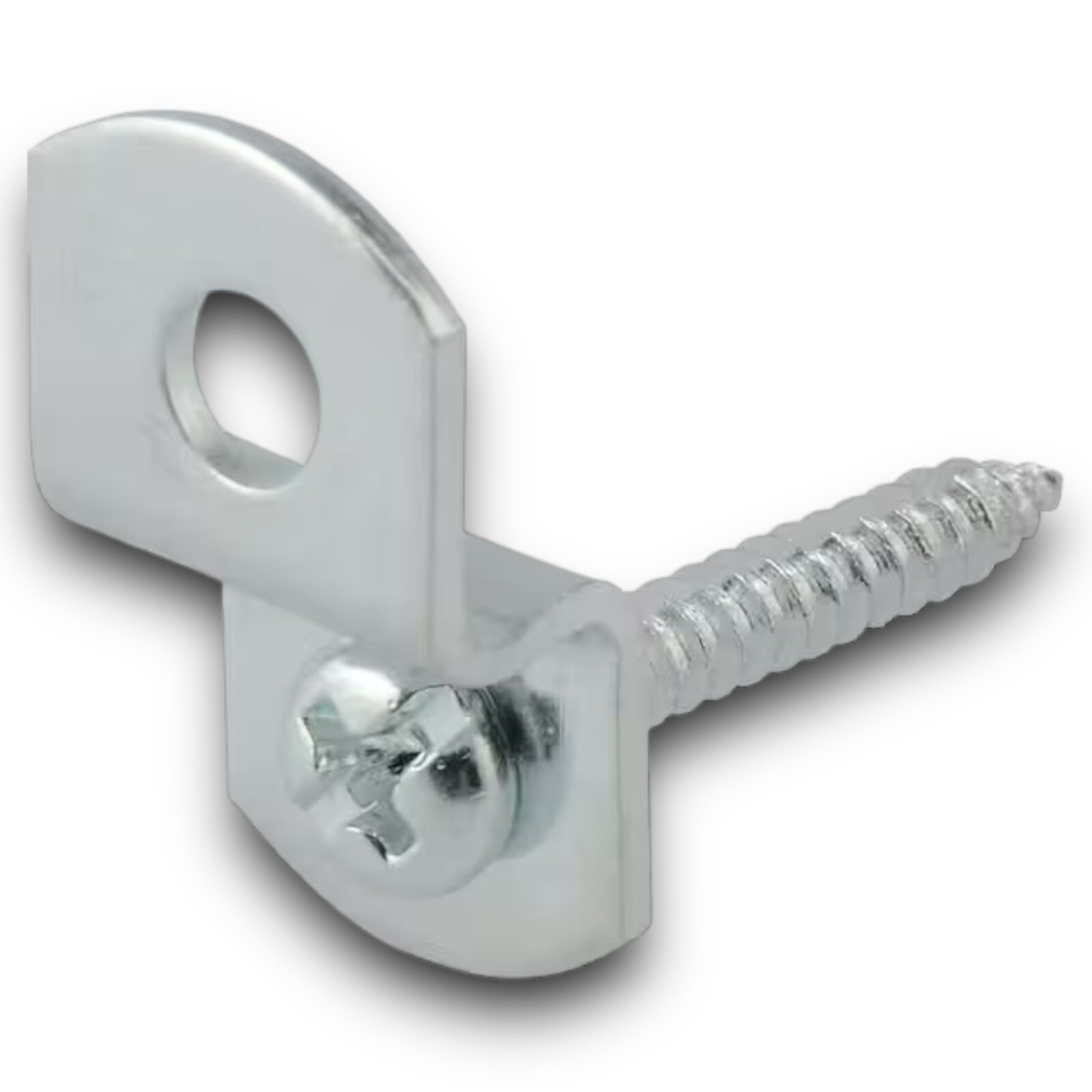 OOK – 1/8 in (3.2mm) Offset Clip with Hardware – 8 Piece – Silver