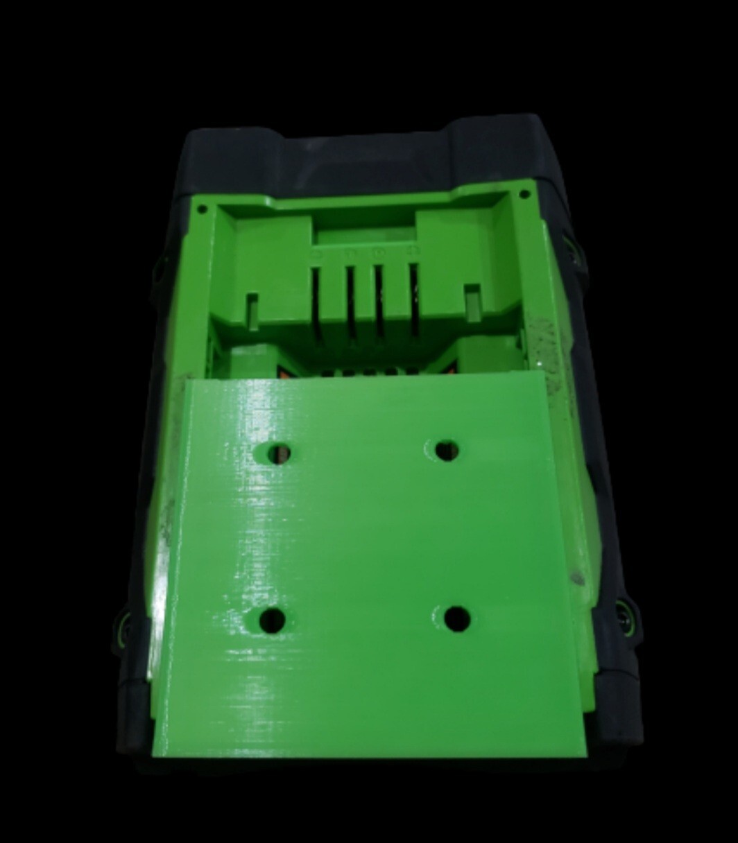**2 Pack** GREEN EGO 56V Battery Wall/Under Shelf Holder Mount