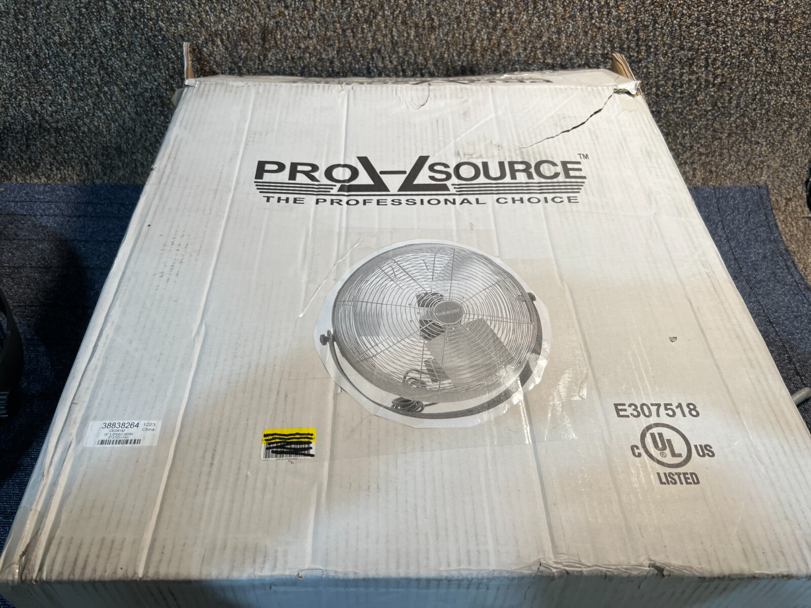PRO-SOURCE Industrial Circulation Fan 18″ Dia 5,750 CFM 38838264 1 Phase 3 Spd