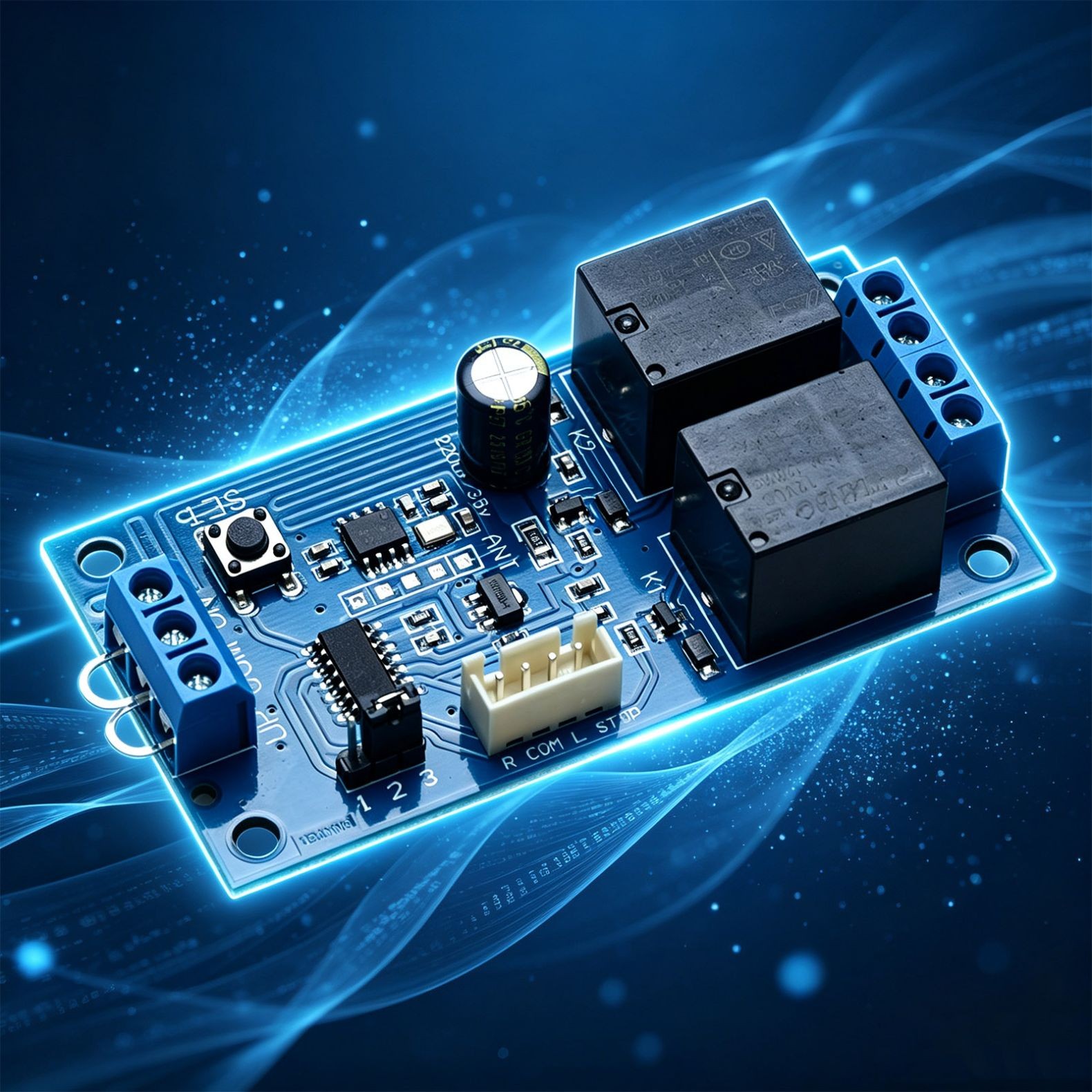 Remote Control Motor Wireless Remote Switch 12V Universal 2 Channel RF433MHz
