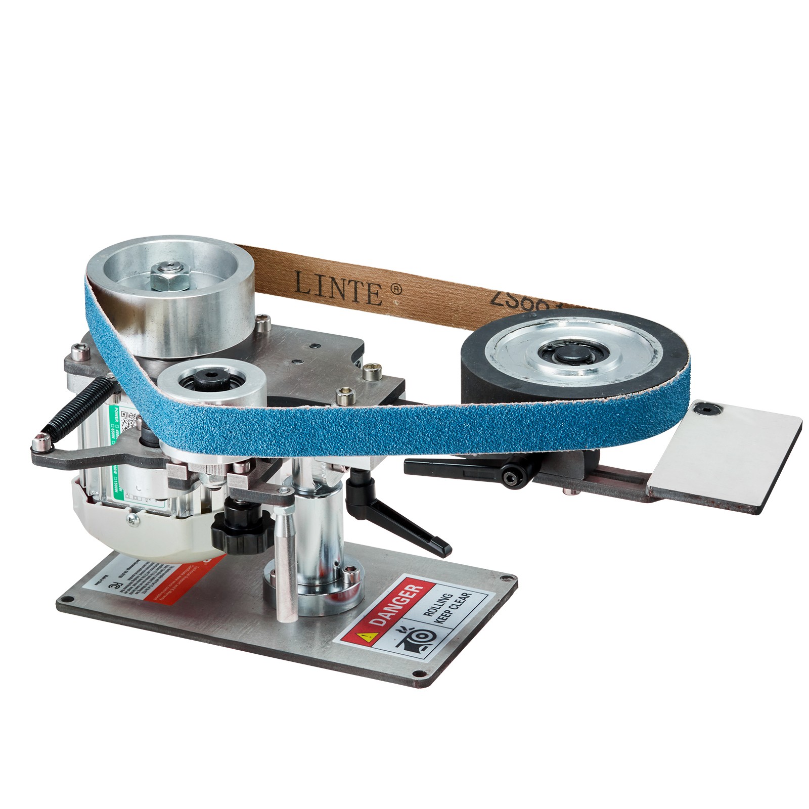 VEVOR Belt Grinder Sander 30 x 1-Inch Variable Speed with VFD 2 Grinding Moulds