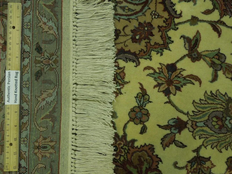 6.2 x 8.11 Authentic Perrsian Tabriiz Carpet Handmade Irran 499 KPSI #PIX-18062