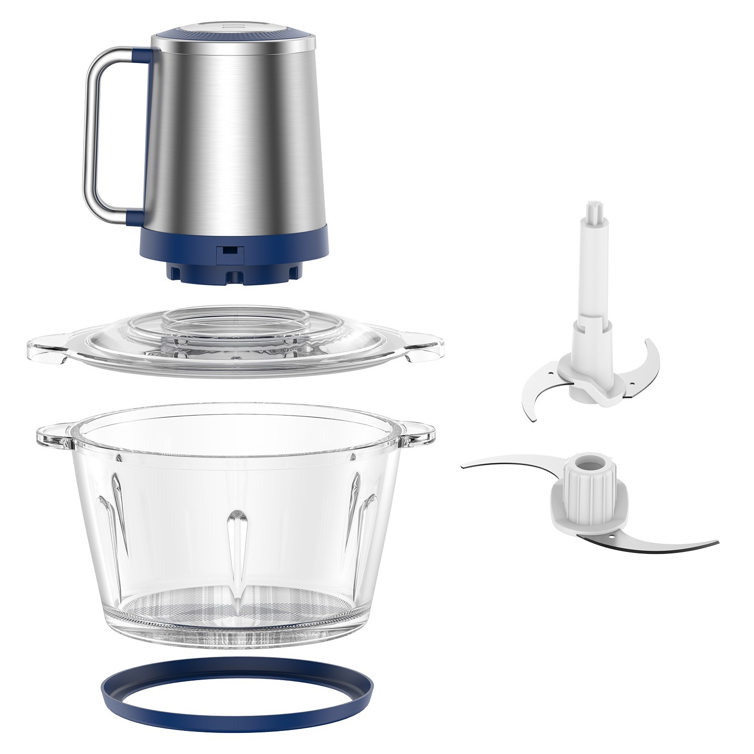 500W Electric Food Chopper Electric Stainless Steel Processor Meat Grinder Mixer