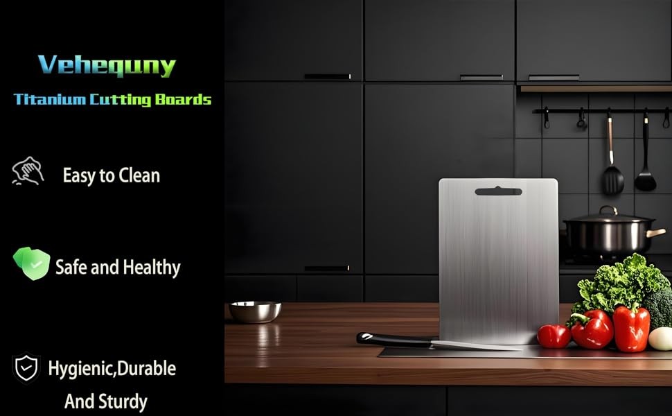 Titanium Cutting Board for Kitchen,2 Pas Titanium Cutting Board–