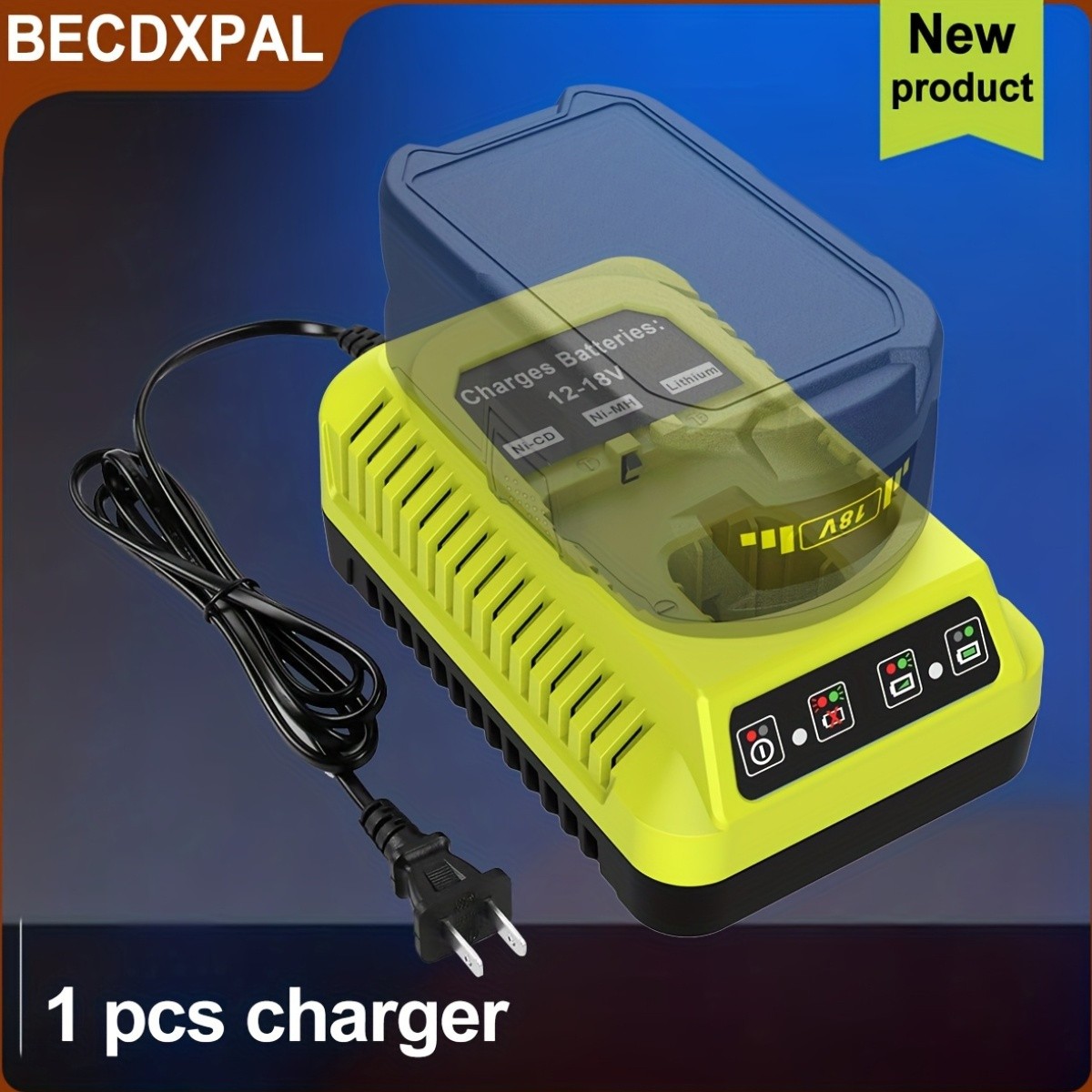 18V Lithium Battery Charger for Ryobi One Plus P117 P108 P107 P102 P103