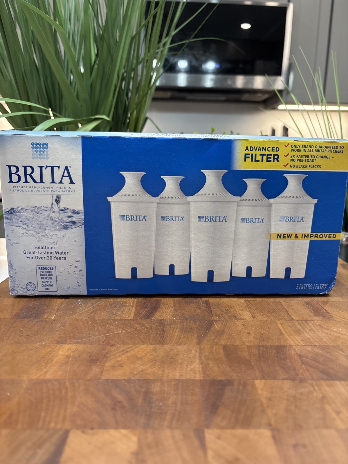 Brita 5 Pack OEM Standard Replacement Water Filters