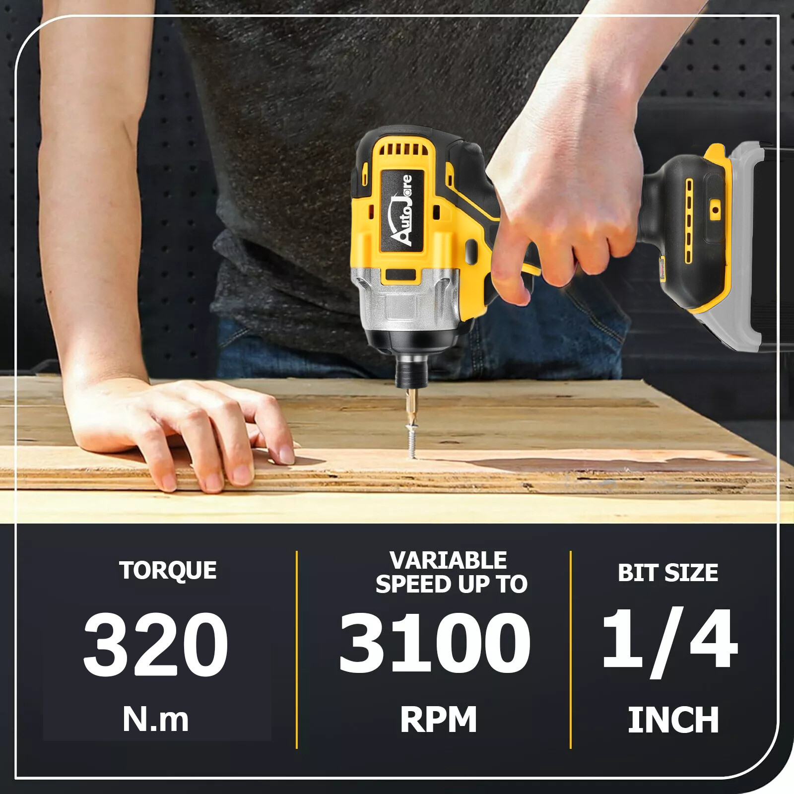 Brushless Cordless Impact Driver,for Dewalt 20V Max Battery,1/4″ Compact,2 Speed