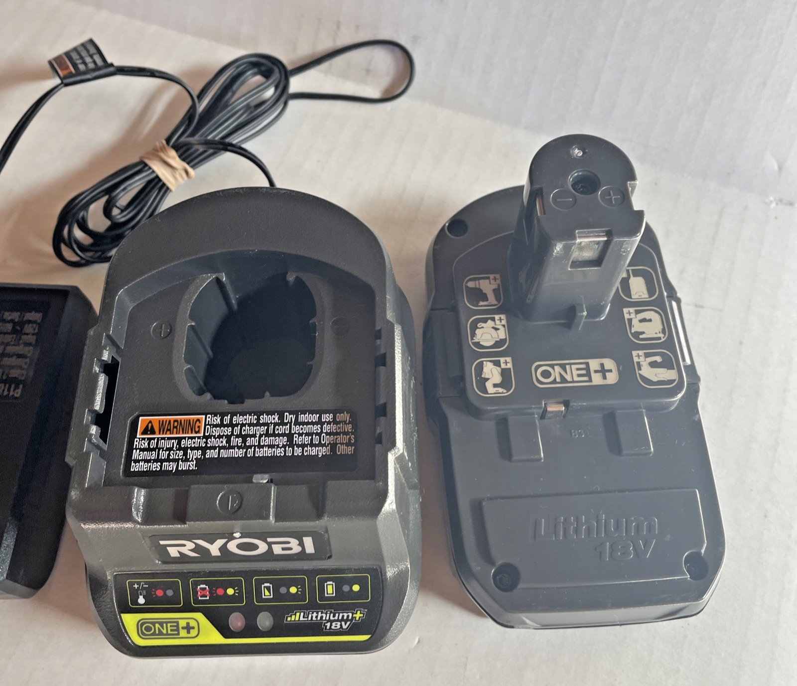 💥RYOBI ONE+ 18V Performance P102 1.5Ah Battery & P118B Charger