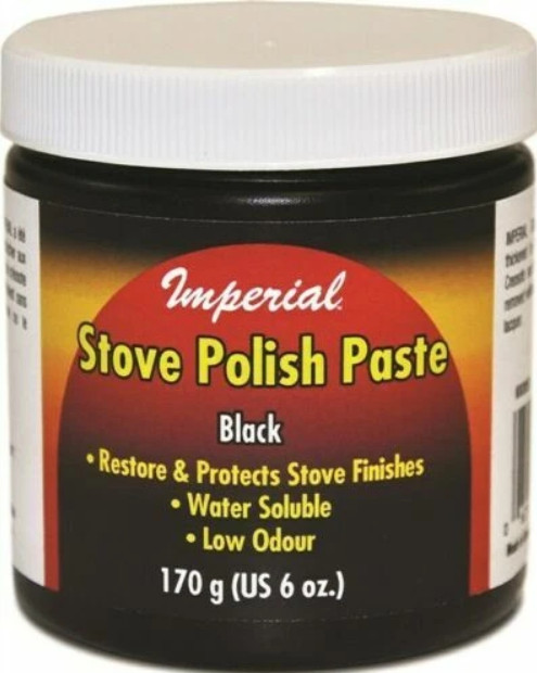 Imperial KK0059 Stove Polish Paste, Black, 6oz. Jar