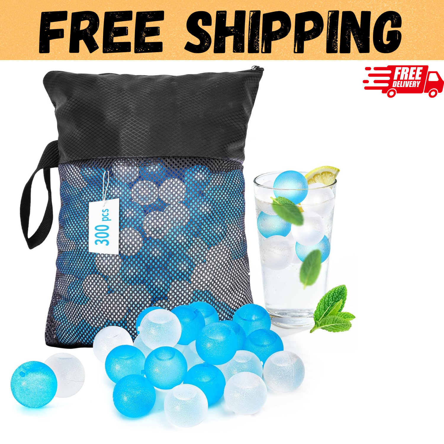 Reusable Ice Cubes Coolers Zero Refreezable Ice Cubes Set W/ Storage Bag