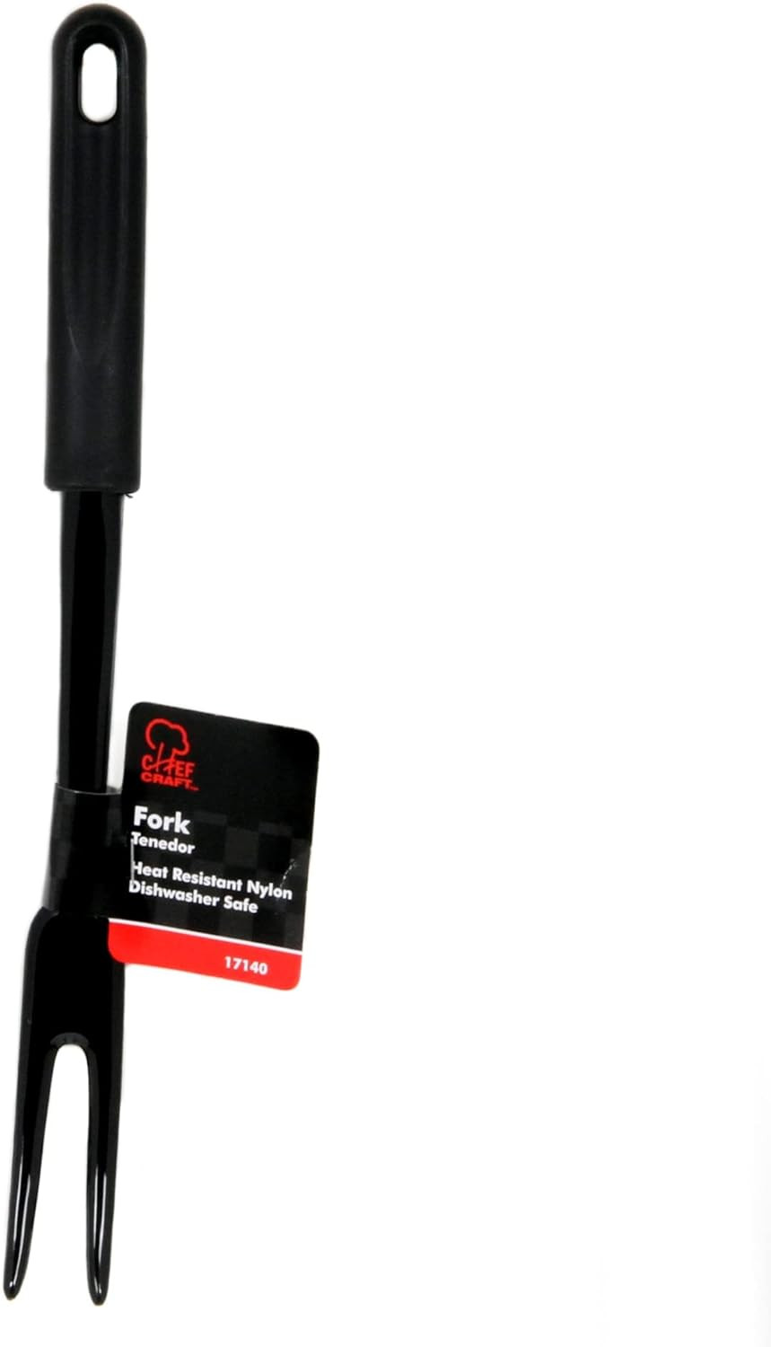 Basic Nylon Meat Cooking Fork, 12 Inch, Black
