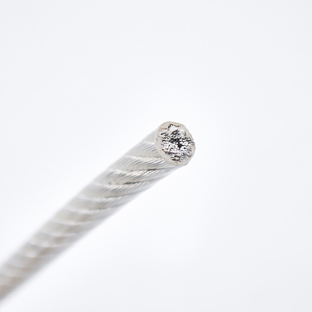 Clear Coated Steel Wire Rope Cable 0.38 mm To 12 mm PVC Plastic Coated Rigging