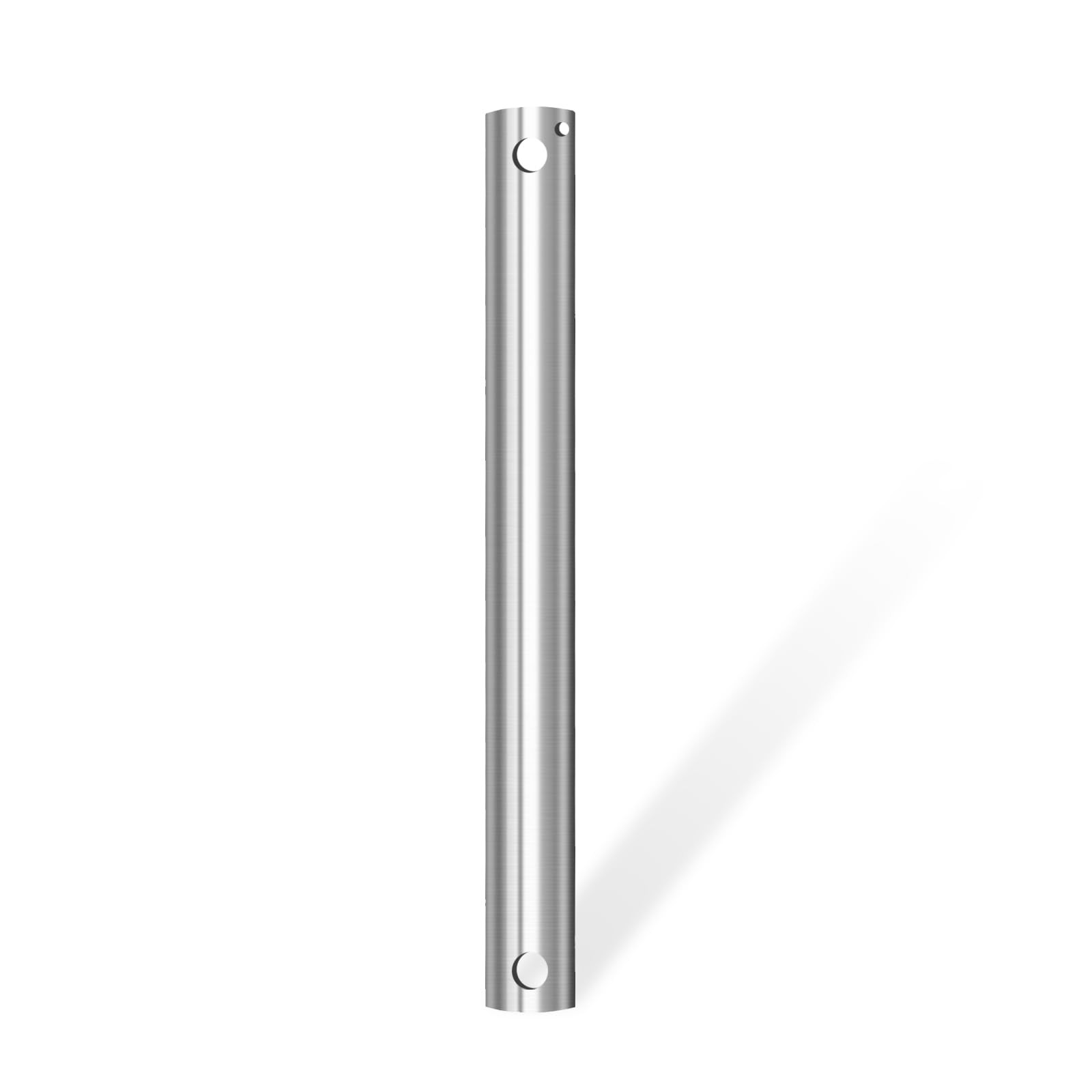 48in. Ceiling Fan Downrod Extension Brushed Nickel 1in. OD Threadless No Cord