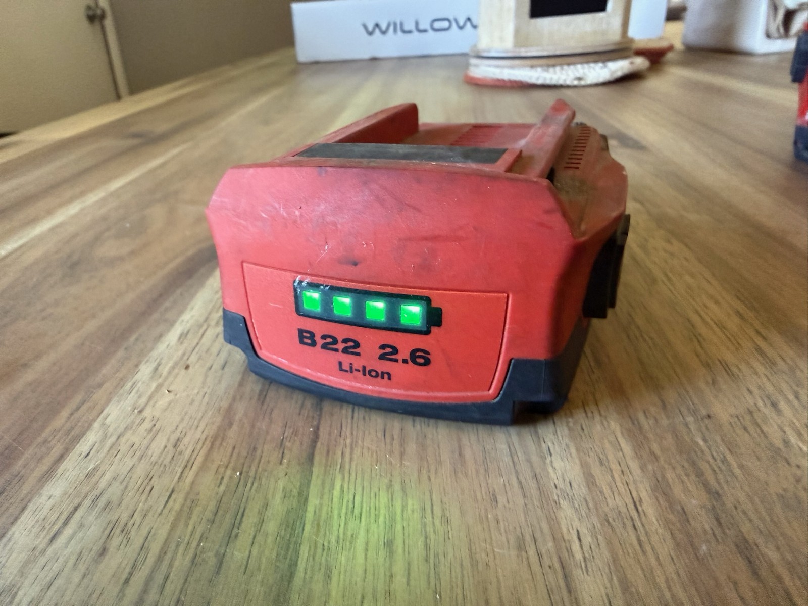 Hilti B22 2.6 Li-Ion Battery 22V 2.6Ah Tested Working 6 Month Warranty