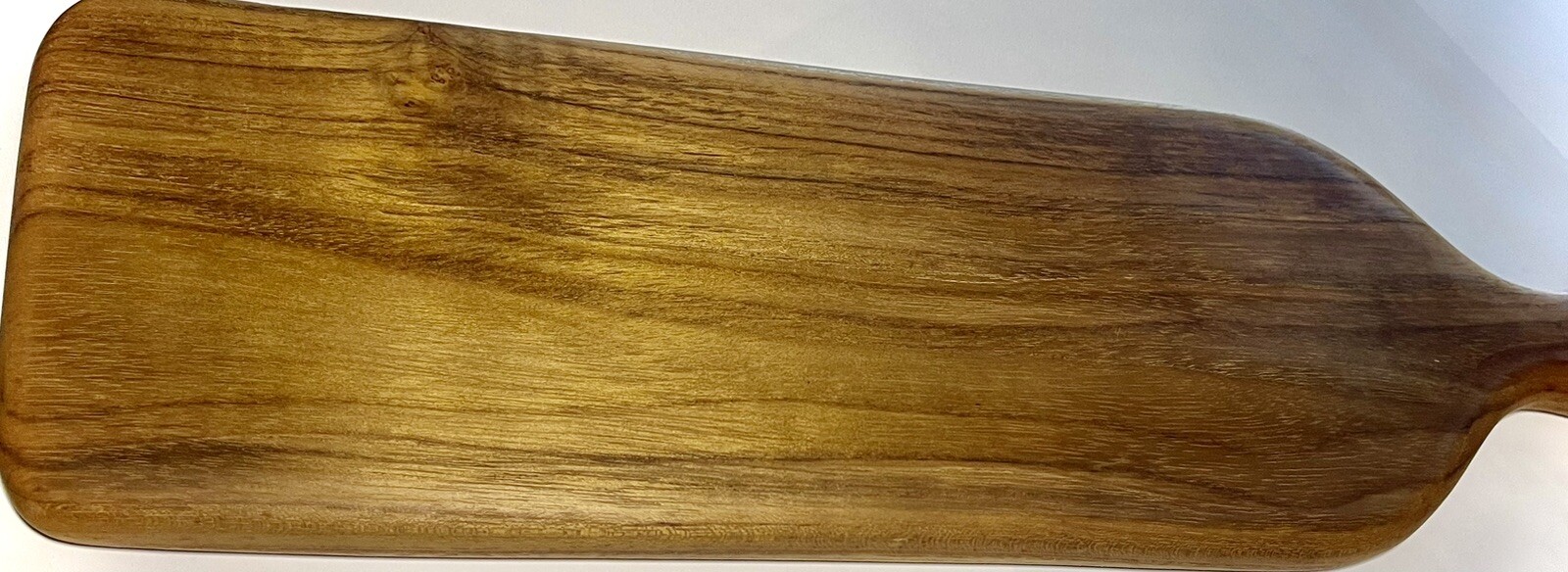 Teak Wood – One Piece Solid Teak Wood Board for Cutting, Serving, W/ Long Handle
