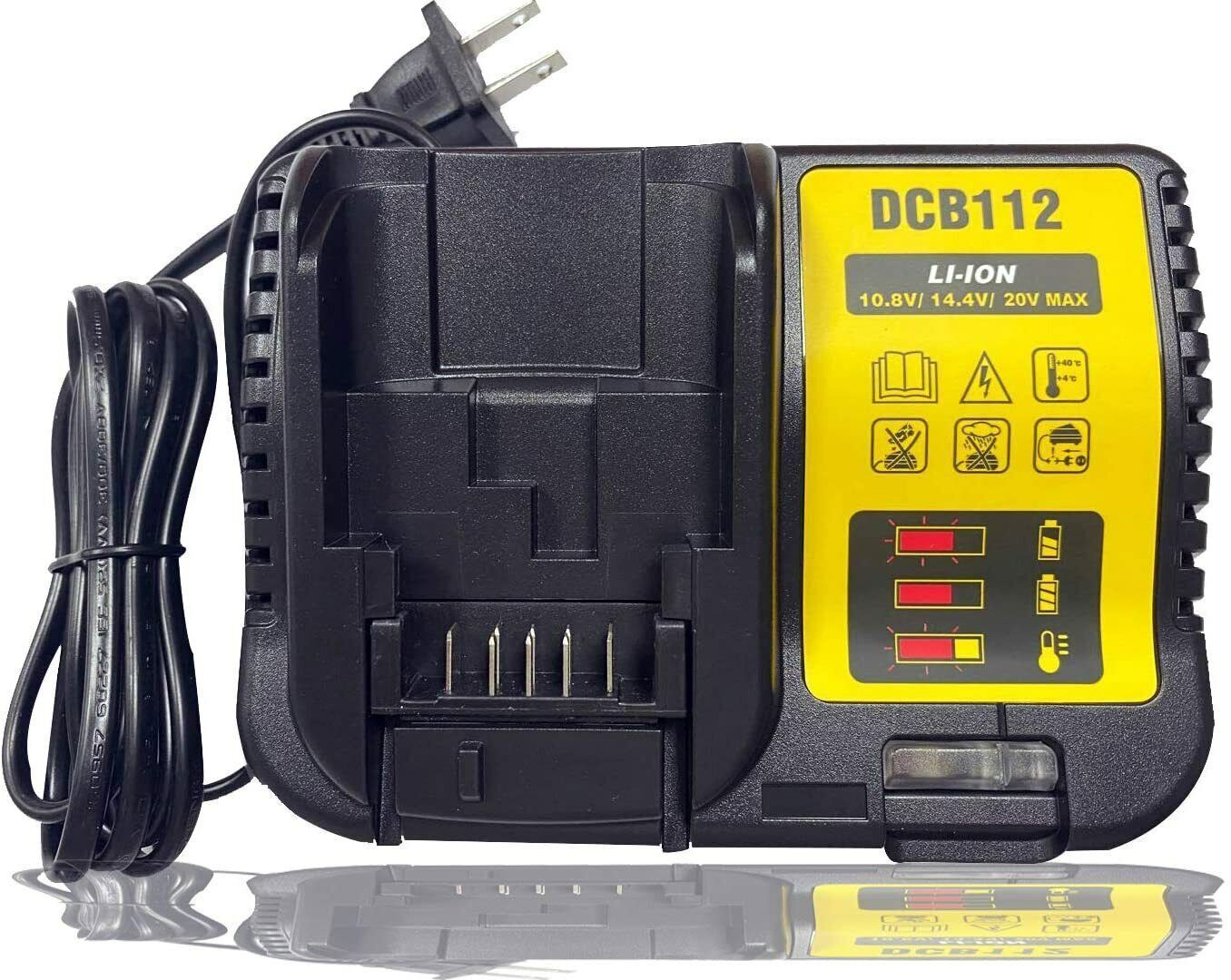 FOR Dewalt DCB112 12V-20V MAX Lithium Battery Charger ,For Drill, Saw 20 volt